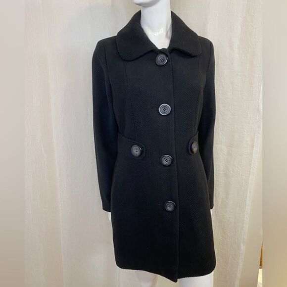 Joujou Black Coat Size  Junior XL or Woman's Small - Picture 1 of 12
